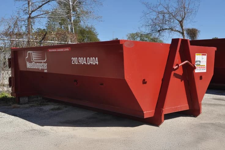 10 Yard Dumpster rental dumpster in San Antonio, Texas - 12ft x 8ft x 3.5ft - 10 YRD capacity - Starting at $379