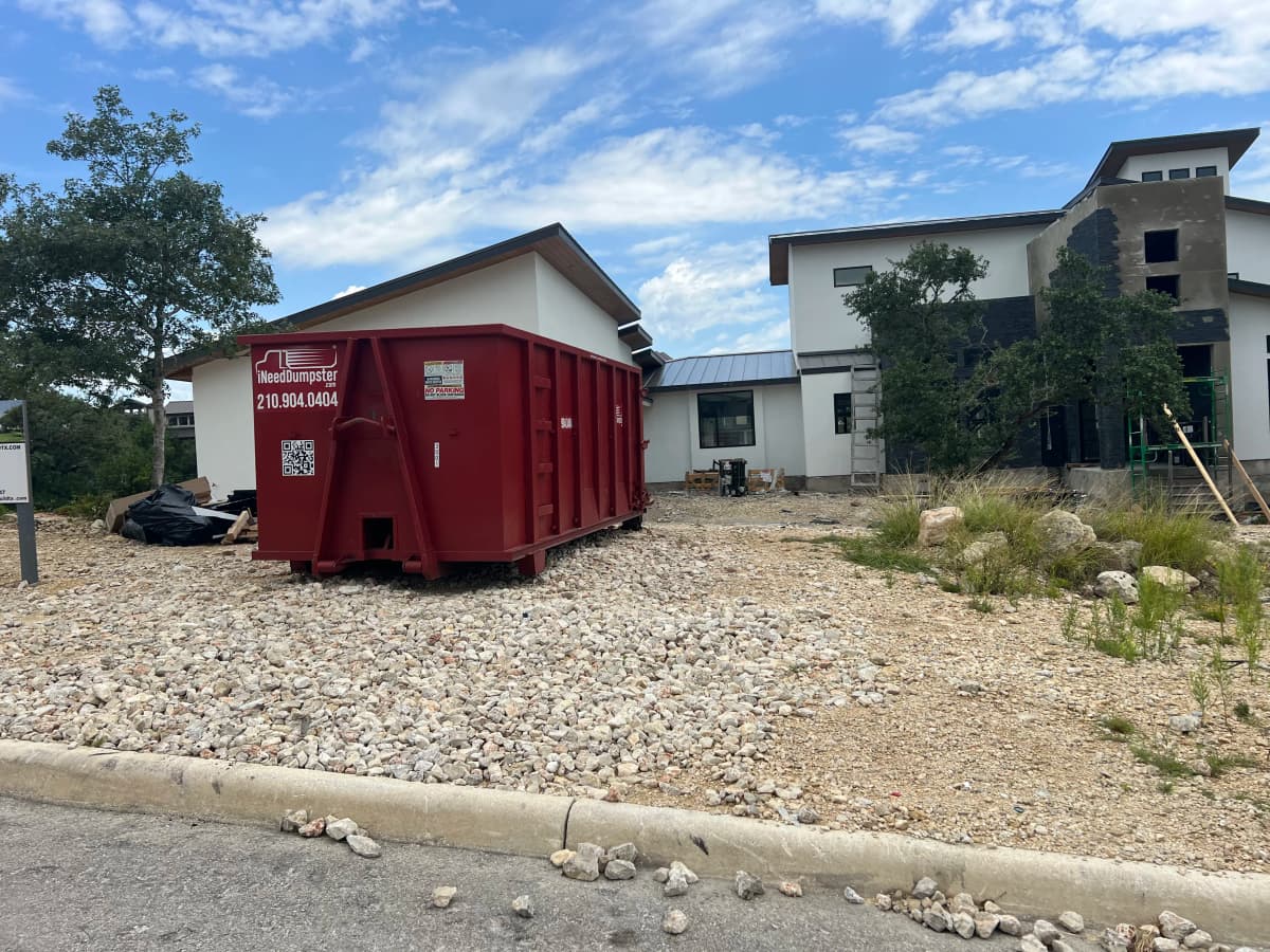 Professional dumpster rental services in Stone Oak
